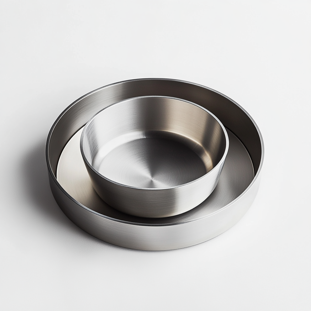 Hiken 3-Piece Basin Set - Modular Stackable Stainless Steel Bowls - Professional Grade Space Saving Design - Heavy Duty Prep System