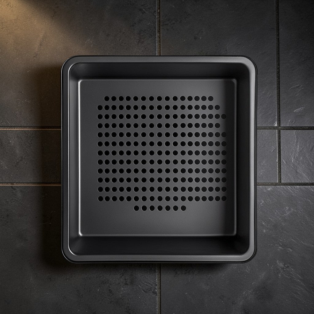 Hiken Draining Basin - Industrial Grade Perforated Steel - Professional Grade Colander & Basin Hybrid - Heavy Duty - Focus Series
