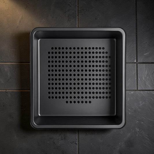 Hiken Draining Basin - Industrial Grade Perforated Steel - Professional Grade Colander & Basin Hybrid - Heavy Duty - Focus Series